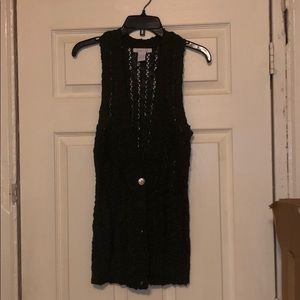 Charlotte Russe charcoal vest